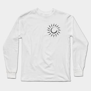 Minimal Sun Flare Design Long Sleeve T-Shirt